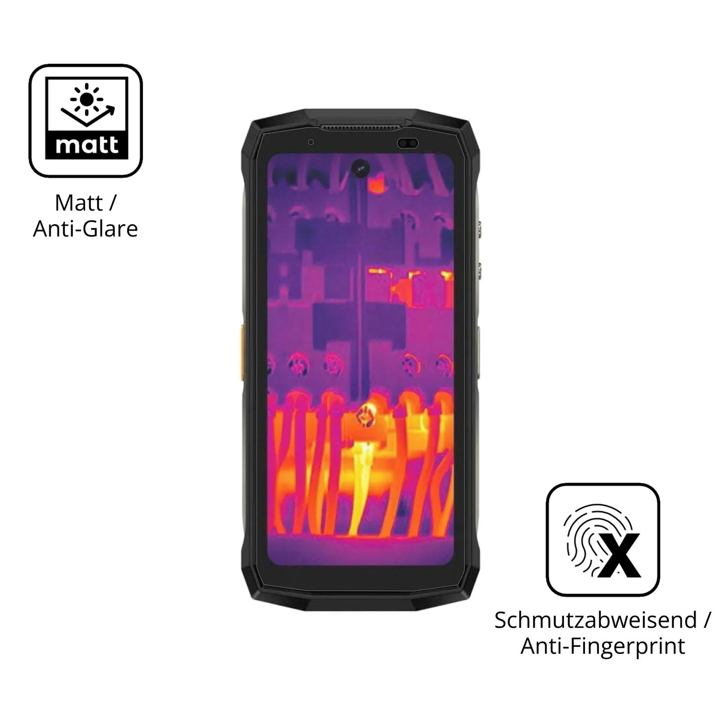 9H Hartbeschichtete, flexible Folie passend zugeschnitten für ulefonearmor mini 20t pro