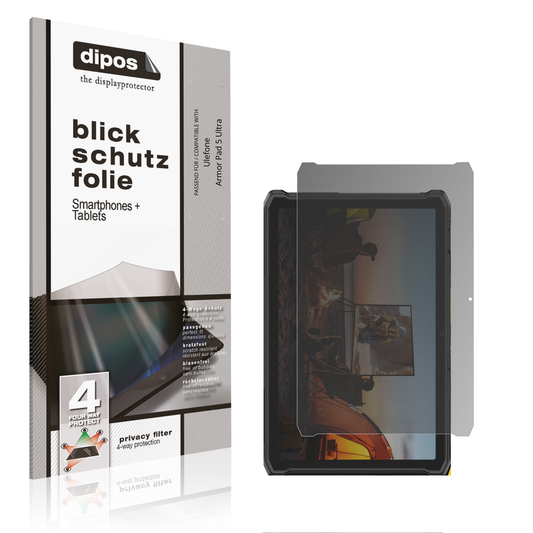 Blickschutzfolie für Ulefone Armor Pad 5 Ultra matt Schutzfolie Privacy