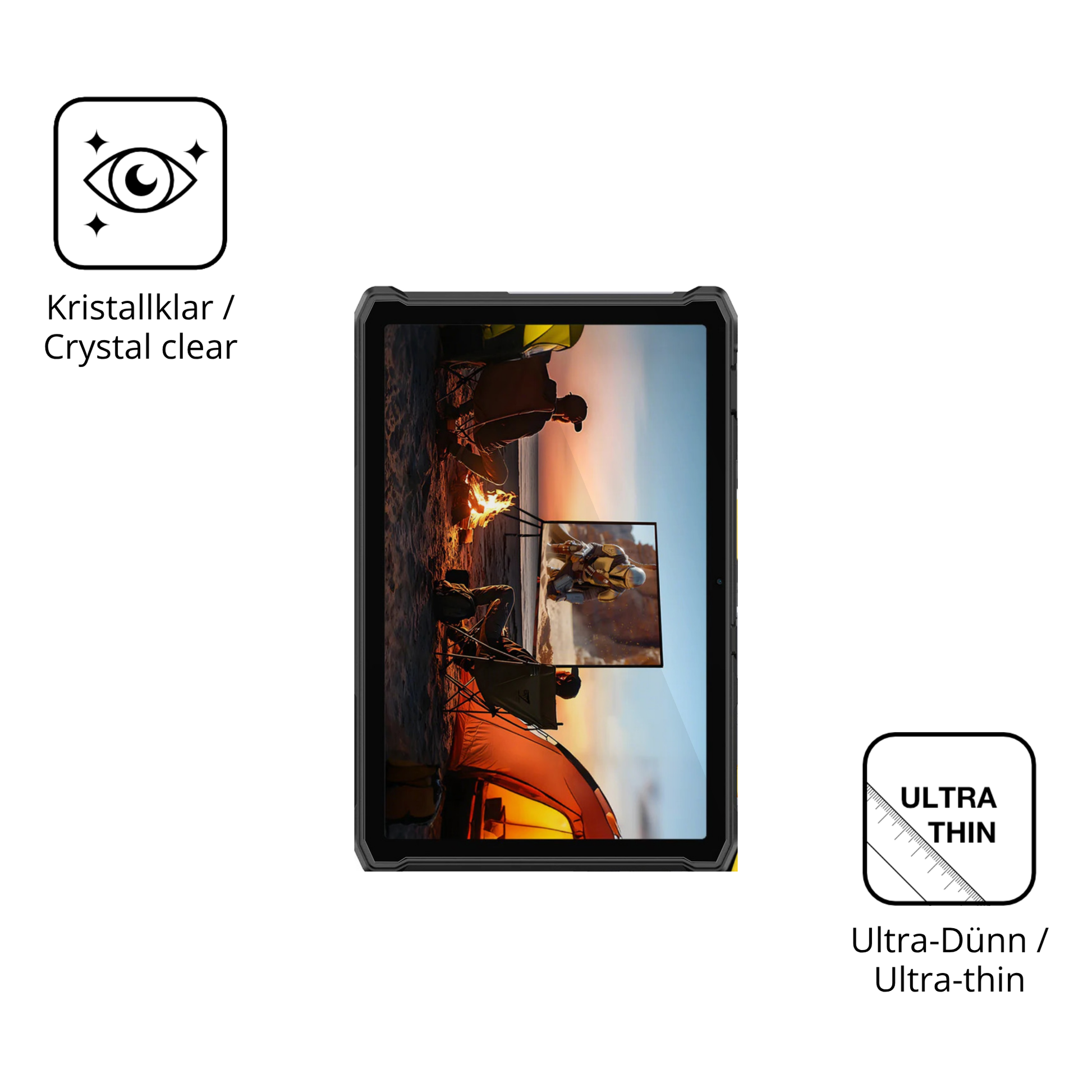 Dünne und klare Folie passend zugeschnitten für ulefonearmor pad 5 ultra