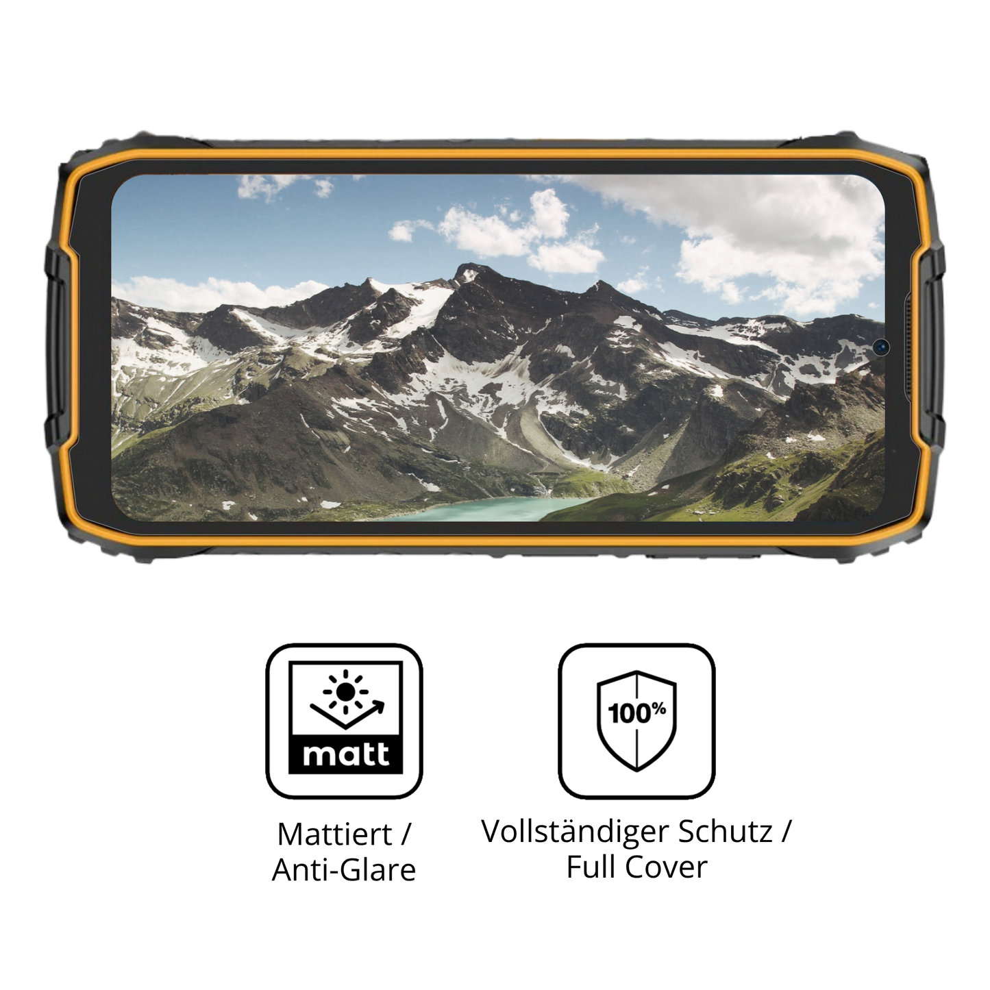 Flexible TPU-Folie passend zugeschnitten für Ulefone RugKing 4 Pro, vollständige Abdeckung