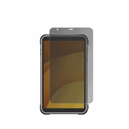 UlefoneRugKing Pad Pro mit aufgebrachtem dipos Displayschutz, der seitliche Einblicke blockiert