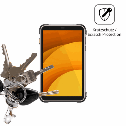Schutz gegen Kratzer auf dem Ulefone RugKing Pad Pro Glas durch Schlüssel oder Ähnliches
