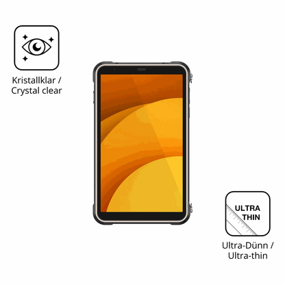 Dünne und klare Folie passend zugeschnitten für Ulefone RugKing Pad Pro