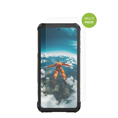 UlefoneRugOne Xever 7 Pro mit aufgebrachter dipos Displayschutzfolie, die lästige Fingerabdrücke minimiert