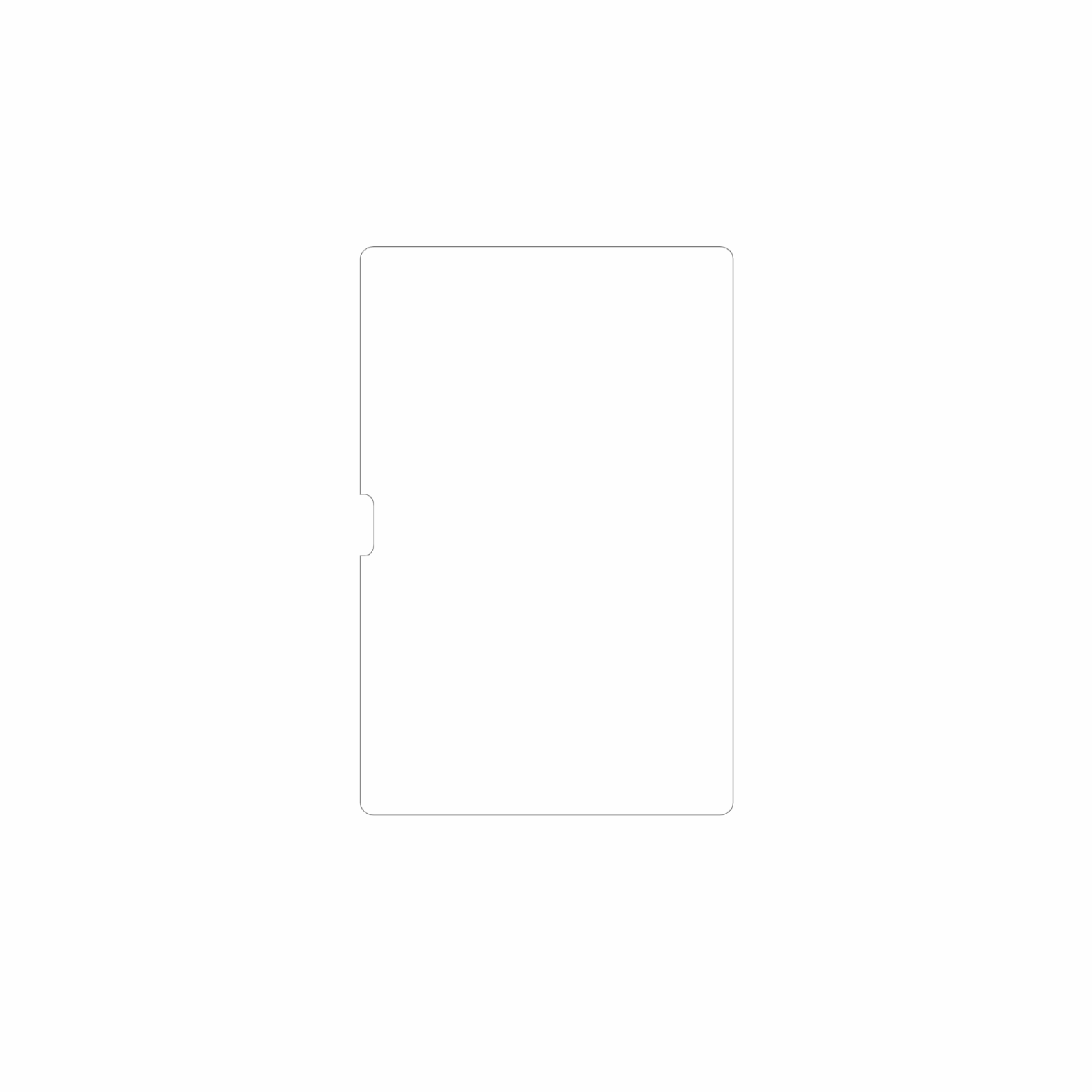 dipos Displayschutz für ulefonetab a10, mattierte Oberfläche, geringe Dicke und perfekte Passform