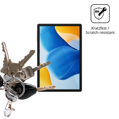 dipos Displayschutz für ulefonetab a10, transparente Oberfläche, perfekte Passform auch für die Rundungen