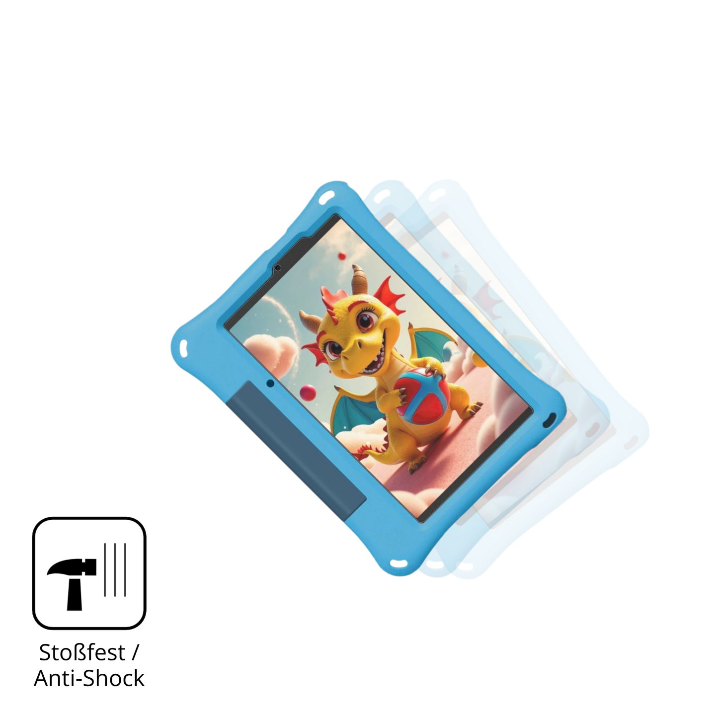 Schutz gegen Kratzer auf dem ulefonetab a9 pro kids Glas durch Schlüssel, Stöße gegen die Tischkante oder Stürze