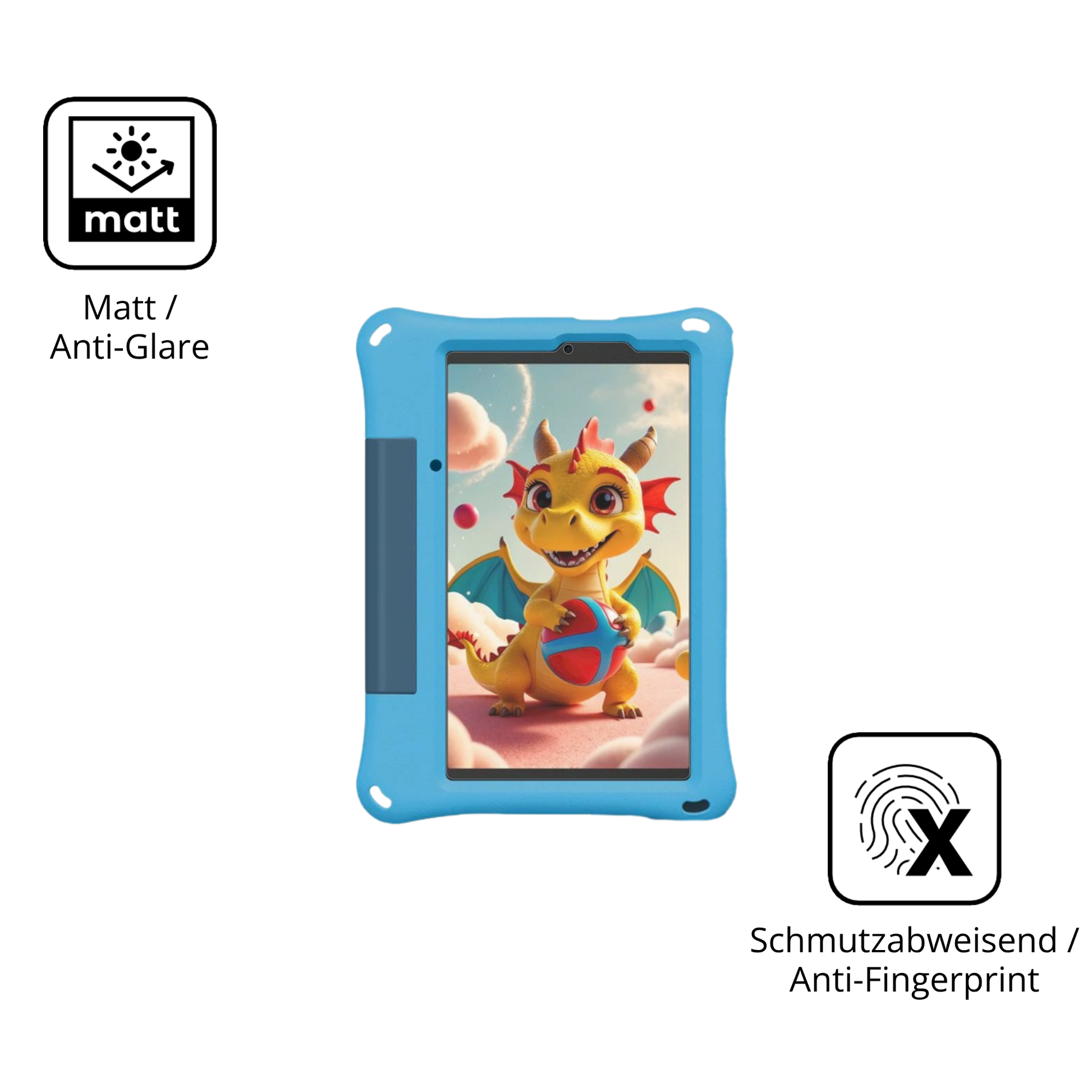 9H Hartbeschichtete, flexible Folie passend zugeschnitten für ulefonetab a9 pro kids