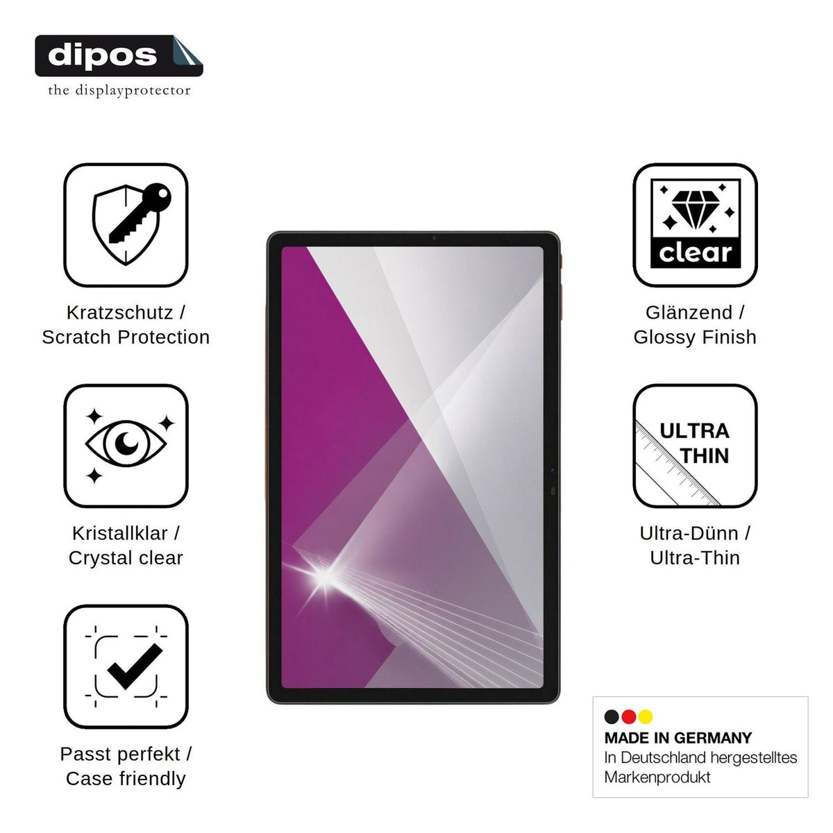 2x Schutzfolie klar für Aiplus AI+ NovaTab 5G Display-Schutzfolie