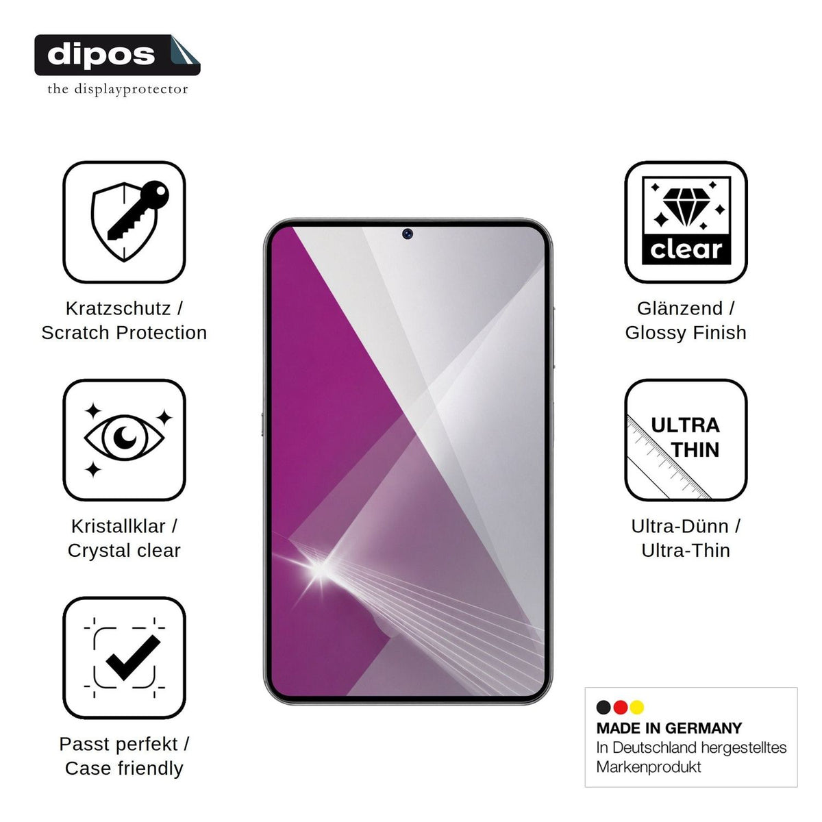 4x Schutzfolie klar für Coolpad Cool X Wide Display-Schutzfolie