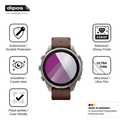 6x Schutzfolie klar für Garmin Fenix 9 Display-Schutzfolie