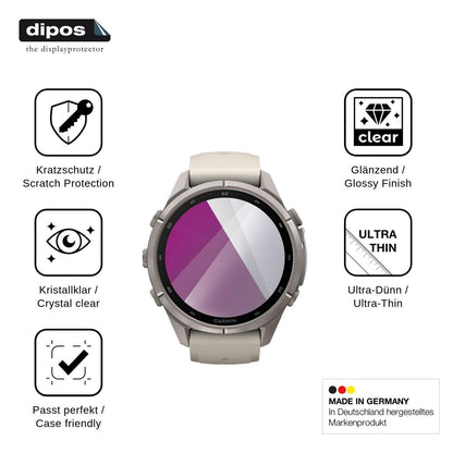 6x Schutzfolie klar für Garmin Fenix 9 Pro Display-Schutzfolie
