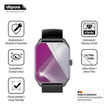 6x Schutzfolie klar für IKT JX637 Display-Schutzfolie