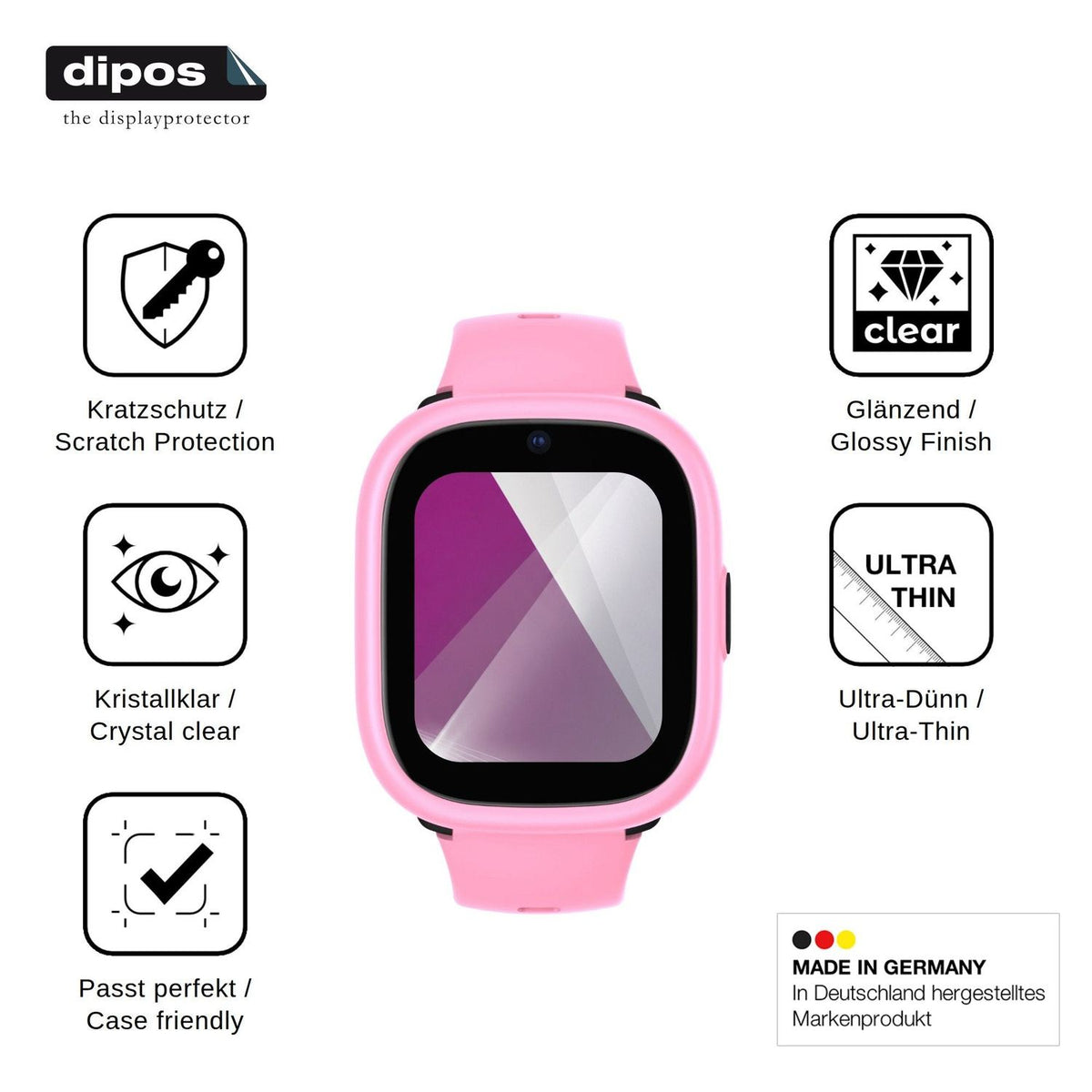 6x Schutzfolie klar für Lagenio K3 Display-Schutzfolie