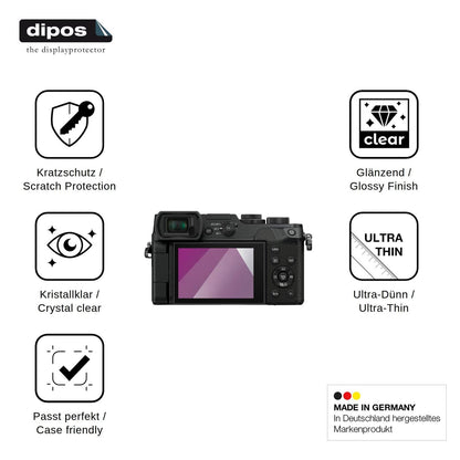 4x Schutzfolie klar für Panasonic Lumix DMC-GX8 Display-Schutzfolie