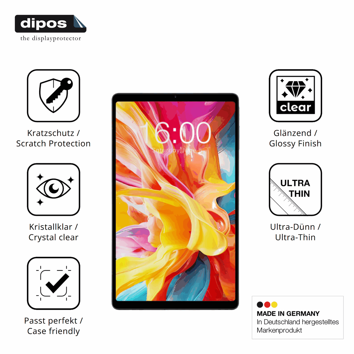 Displayschutz hergestellt in Deutschland, h�chste Qualit�t made in Germany