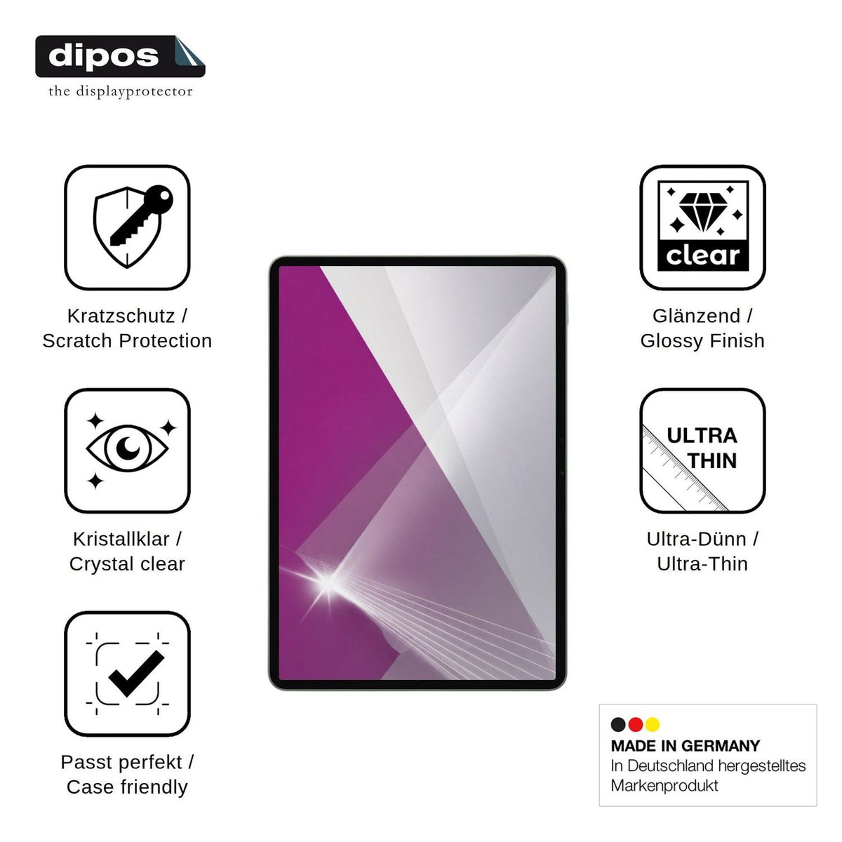 2x Schutzfolie klar für Xiaomi Pad 9 Pro Display-Schutzfolie