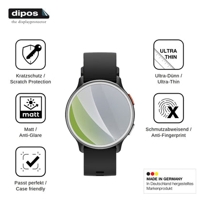 6x Schutzfolie matt für aeac 1.27 Smartwatch Display-Schutzfolie