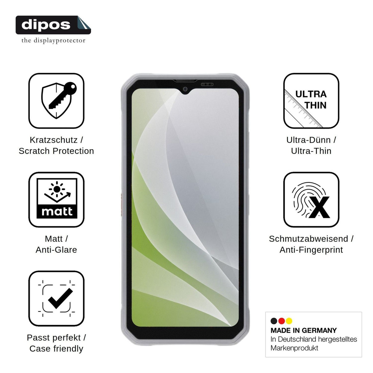 4x Schutzfolie matt für Blackview Marine 3 Display-Schutzfolie