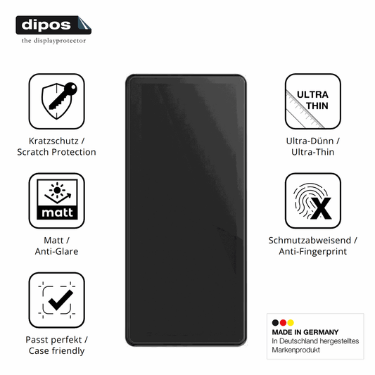 Displayschutz hergestellt in Deutschland, höchste Qualität made in Germany