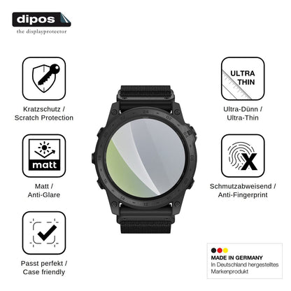 6x Schutzfolie matt für Garmin tactix 7 Pro Ballistics Edition Display-Schutzfolie