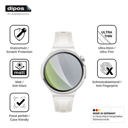 6x Schutzfolie matt für Huawei Watch 6 42mm Display-Schutzfolie