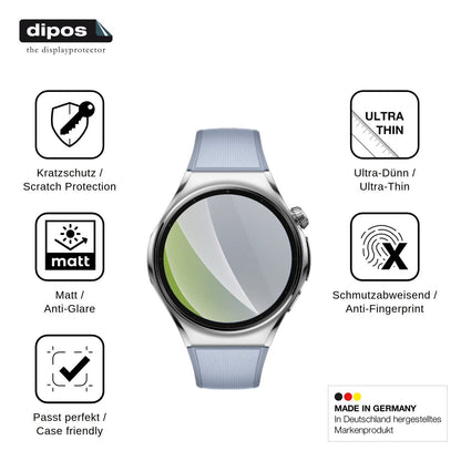 6x Schutzfolie matt für Huawei Watch 6 46 mm Display-Schutzfolie