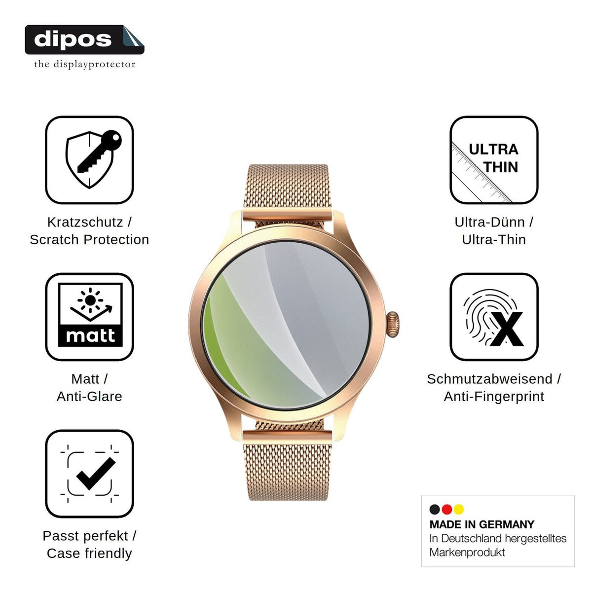 6x Schutzfolie matt für MaxCom FW44 Gold 2 Display-Schutzfolie