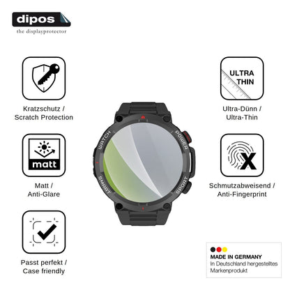 6x Schutzfolie matt für Neow W-Watch 1.39 Display-Schutzfolie