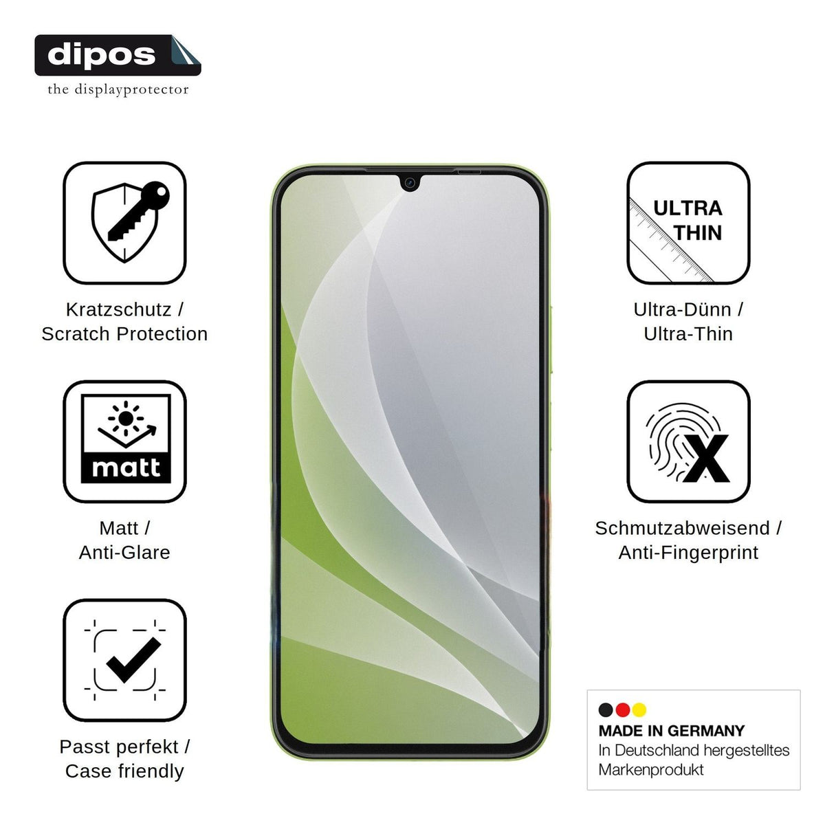 4x Schutzfolie matt für OnePlus N6 Lite Display-Schutzfolie