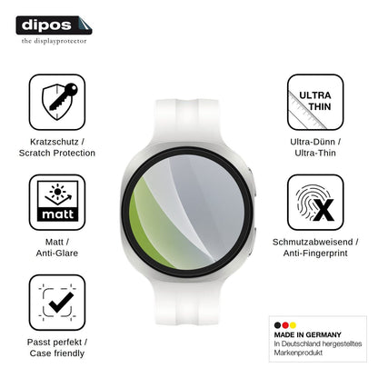 6x Schutzfolie matt für Samsung Galaxy Watch 9 40mm Display-Schutzfolie