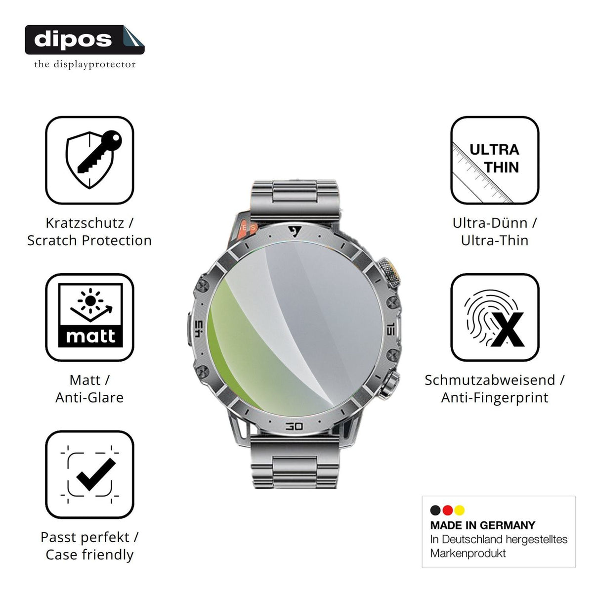 Displayschutz hergestellt in Deutschland, höchste Qualität made in Germany