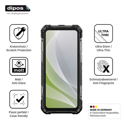 4x Schutzfolie matt für Ulefone Armor 35 Pro Display-Schutzfolie