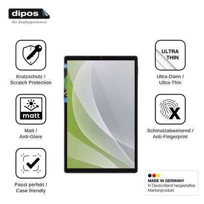 2x Schutzfolie matt für WOREGOO 11 Zoll Android 16 Display-Schutzfolie