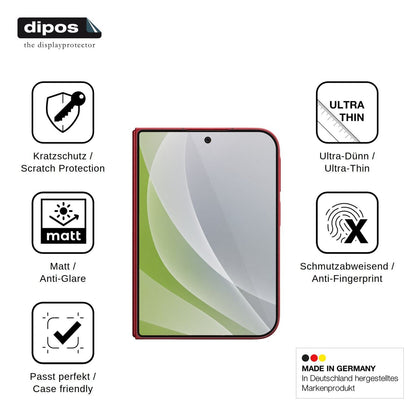 4x Schutzfolie matt für Xiaomi 18 Fold Aussenseite Display-Schutzfolie