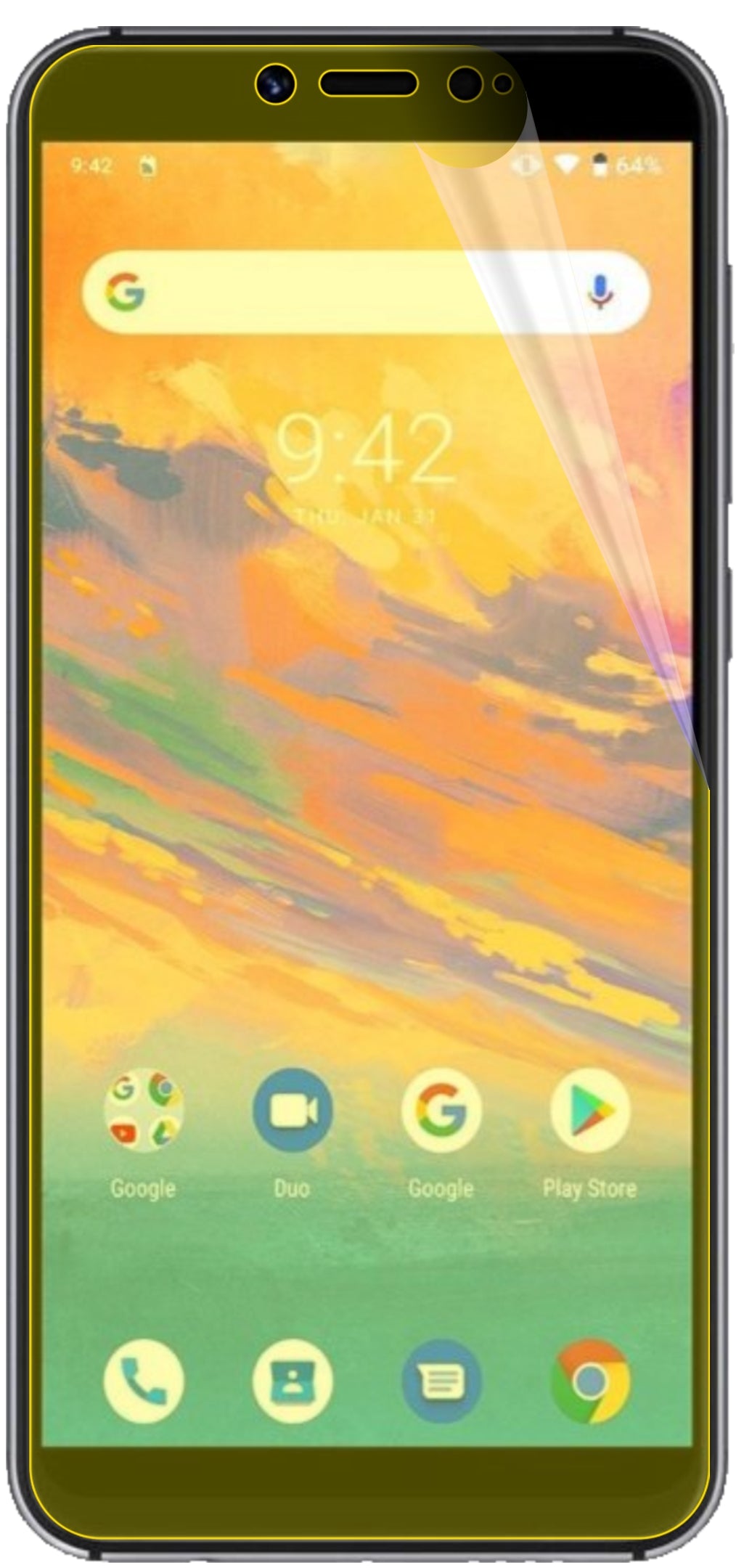 dipos Displayschutz für Umidigi A3S, transparente Oberfläche, geringe Dicke und perfekte Passform