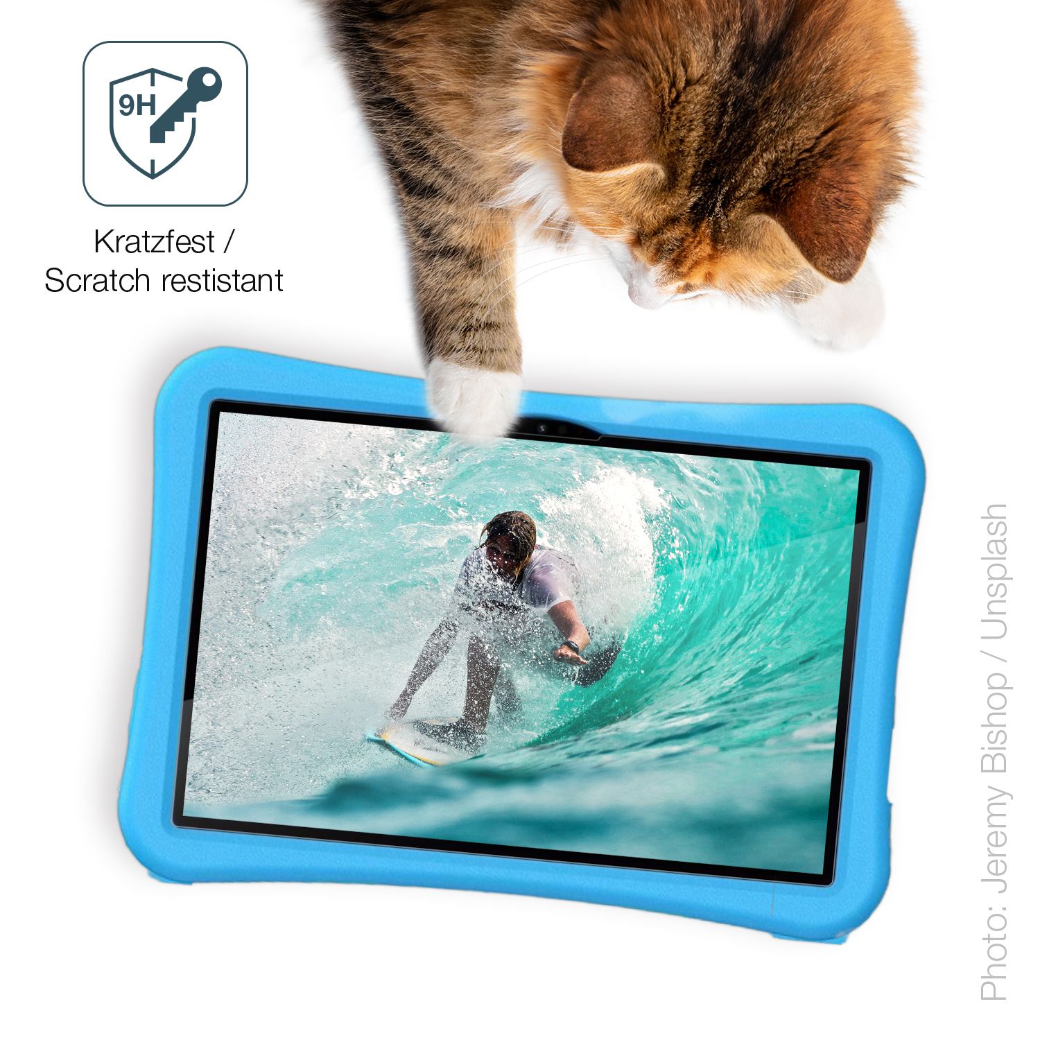dipos Displayschutz für Umidigi G5 Tab Kids, transparente Oberfläche, perfekte Passform auch für die Rundungen