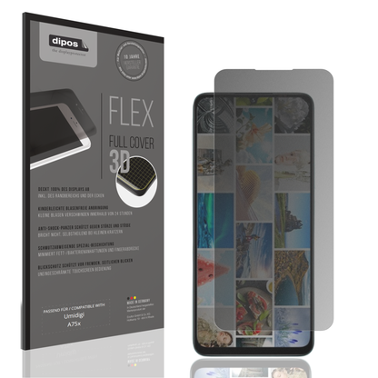 Blickschutzfolie von dipos passend für Umidigi A75x, 100% Displayabdeckung und blasenfreie Montage