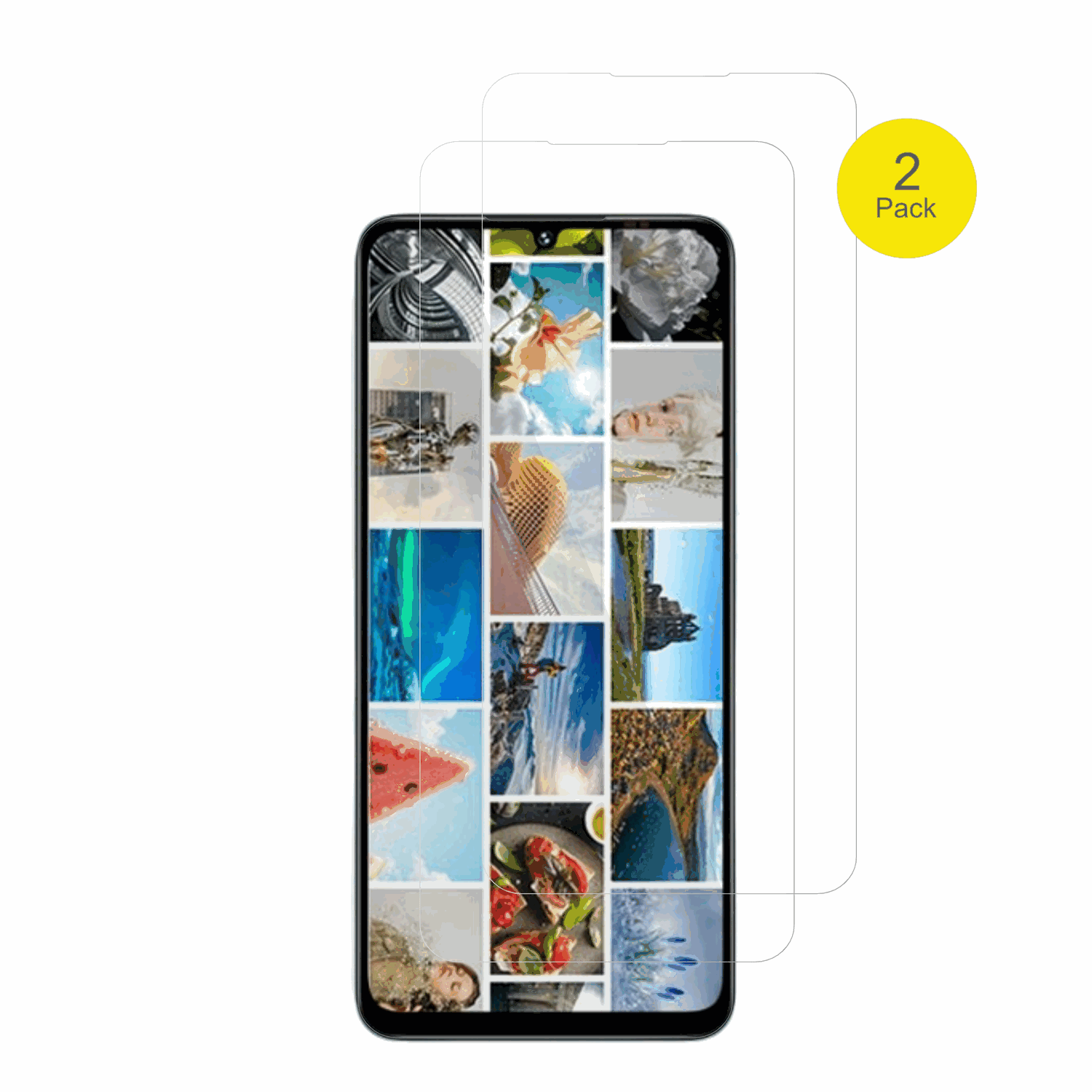 UmidigiA75x mit aufgebrachter dipos Displayschutzfolie, glasklare Darstellung ohne Einschränkungen
