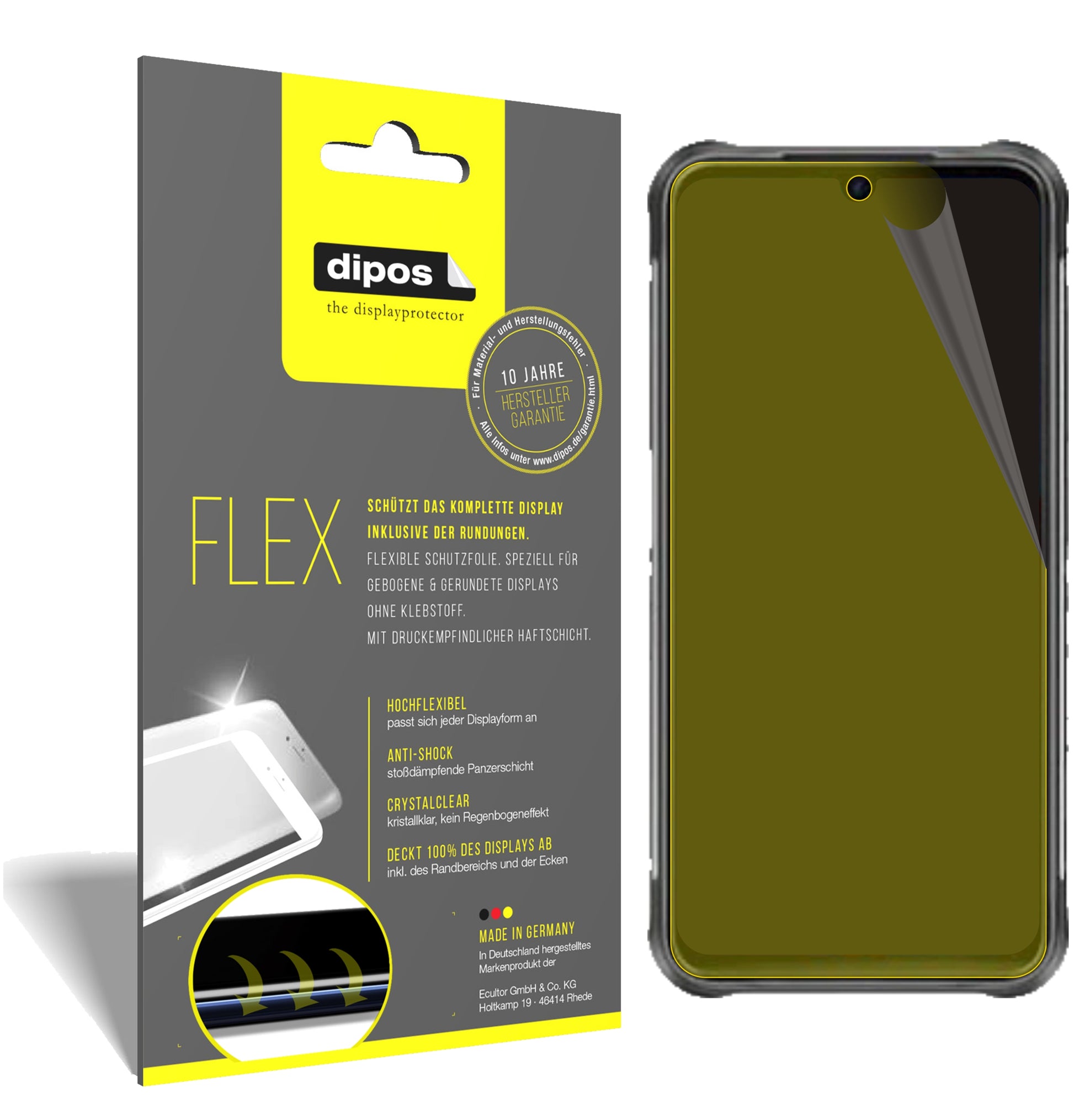 3D Full Cover Displayschutzfolie: Case-freundlicher Schutz mit perfekter Passform für dein Display. 