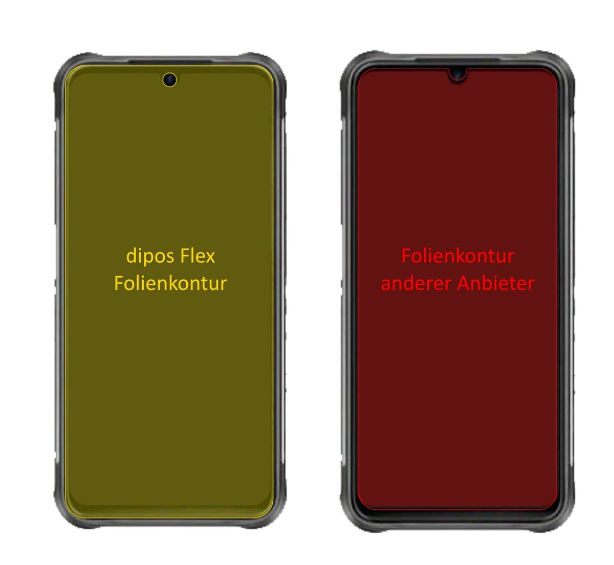 3x 3D Full Cover Schutzfolie für Umidigi Bison
