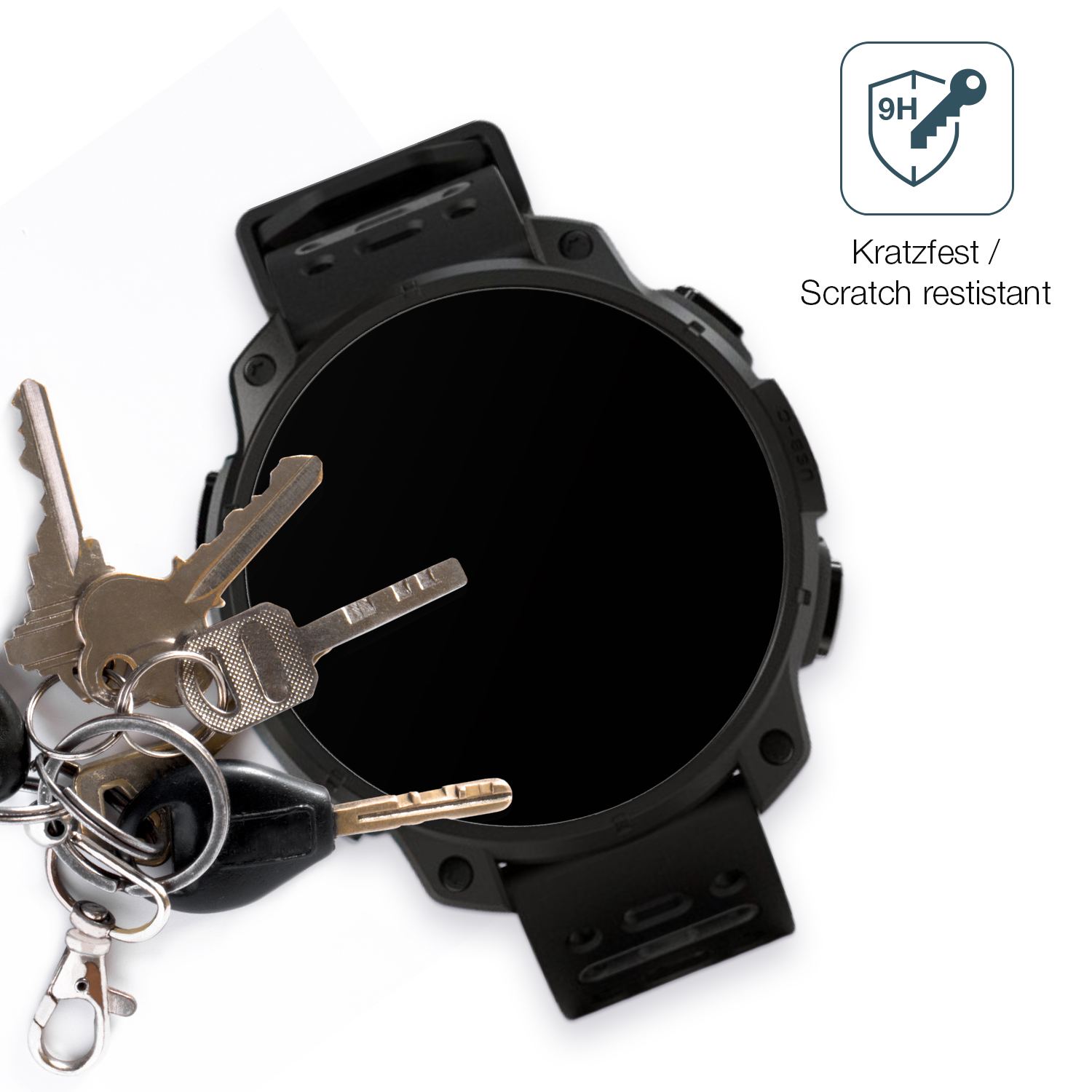 dipos Displayschutz für UNA Watch, mattierte Oberfläche, robuste Festigkeit und perfekte Passform