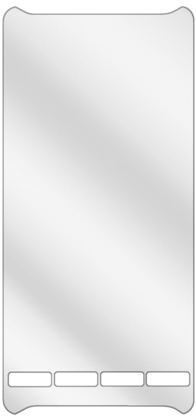 dipos Displayschutz für Unitech PA700, transparente Oberfläche, geringe Dicke und perfekte Passform