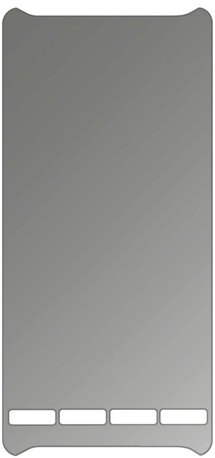 dipos Displayschutz für Unitech PA700, mattierte Oberfläche, Blickschutzfilter und perfekter Passform
