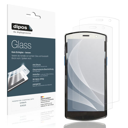 Matte Displayschutzfolie von dipos passend für Unitech EA510, 9H kratzfest und blasenfrei montiert