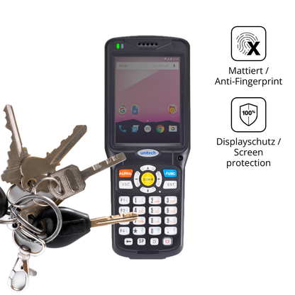 dipos Displayschutz für Unitech HT510A, mattierte Oberfläche, Blickschutzfilter und perfekter Passform