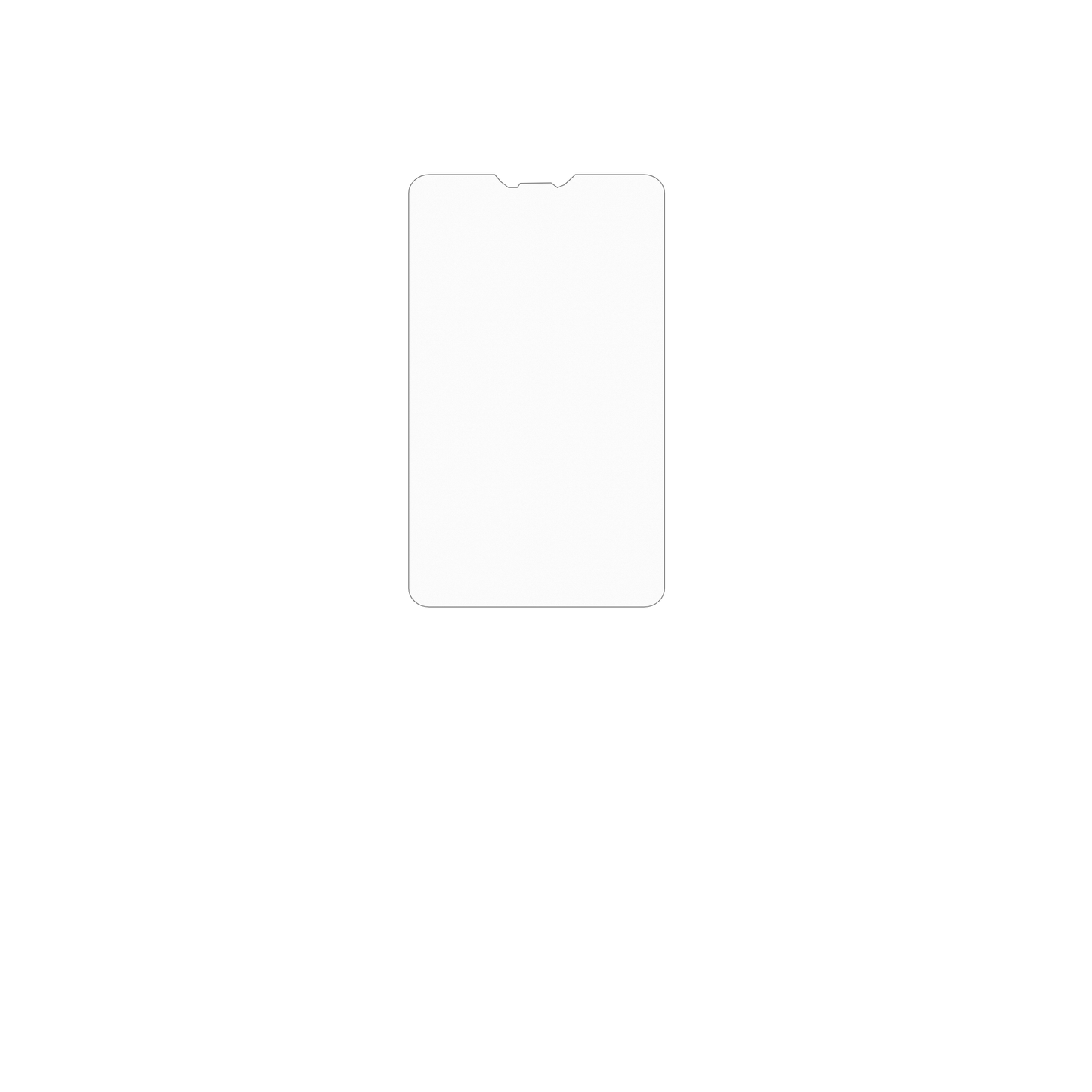 dipos Displayschutz für Unitech HT730, mattierte Oberfläche, geringe Dicke und perfekte Passform
