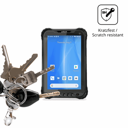 dipos Displayschutz für Unitech TB85, mattierte Oberfläche, robuste Festigkeit und perfekte Passform