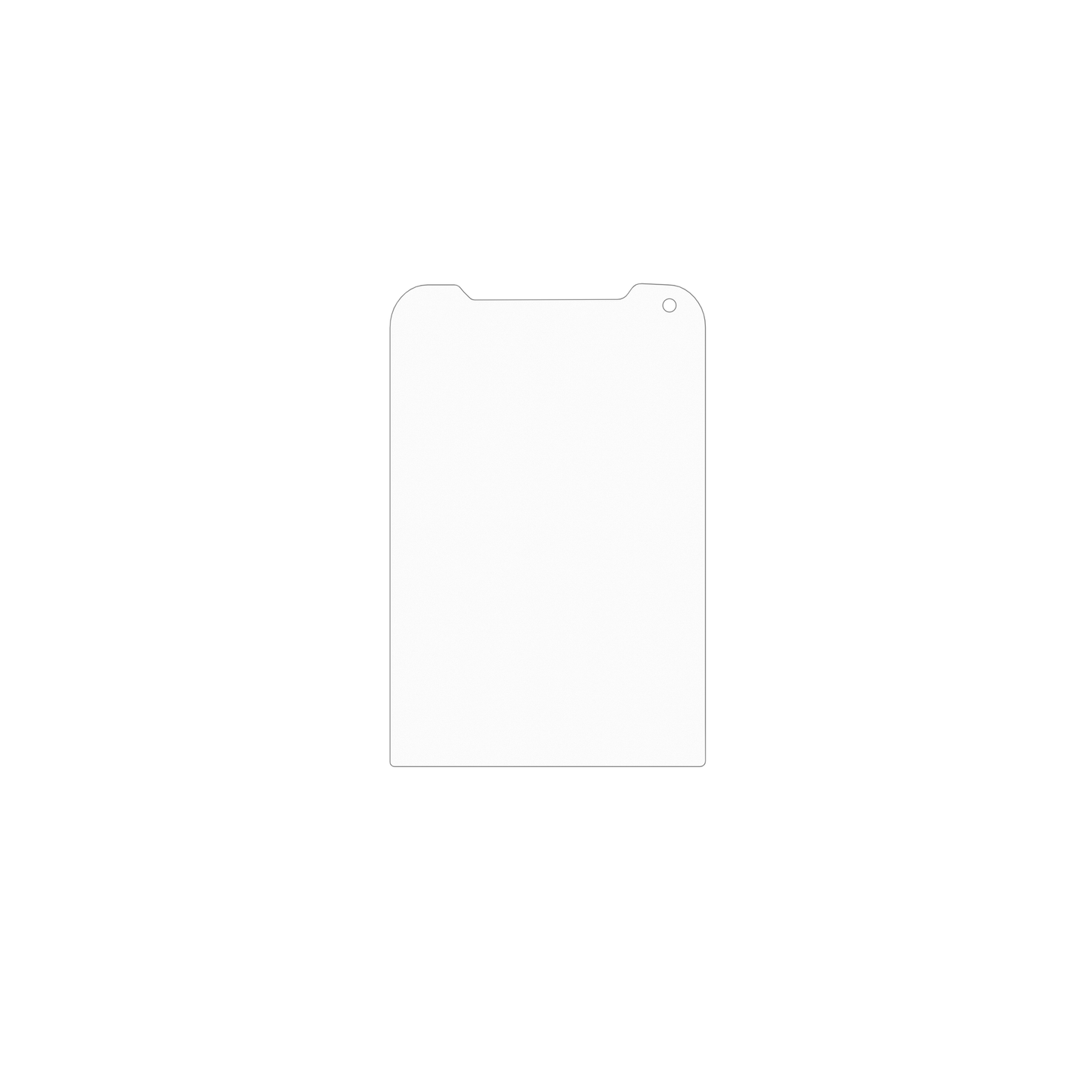 dipos Displayschutz für Unitech TB85, mattierte Oberfläche, geringe Dicke und perfekte Passform