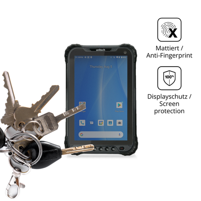 dipos Displayschutz für Unitech TB85, mattierte Oberfläche, Blickschutzfilter und perfekter Passform